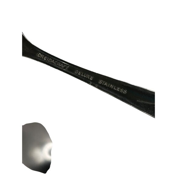 Oneida Deluxe Stainless Steel Serving, Teaspoon Set flatware glossy Lasting Rose - Picture 5 of 5